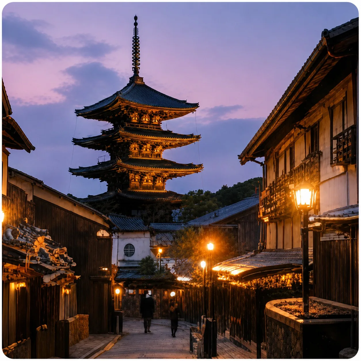 京都東山街區與五重塔古都景觀