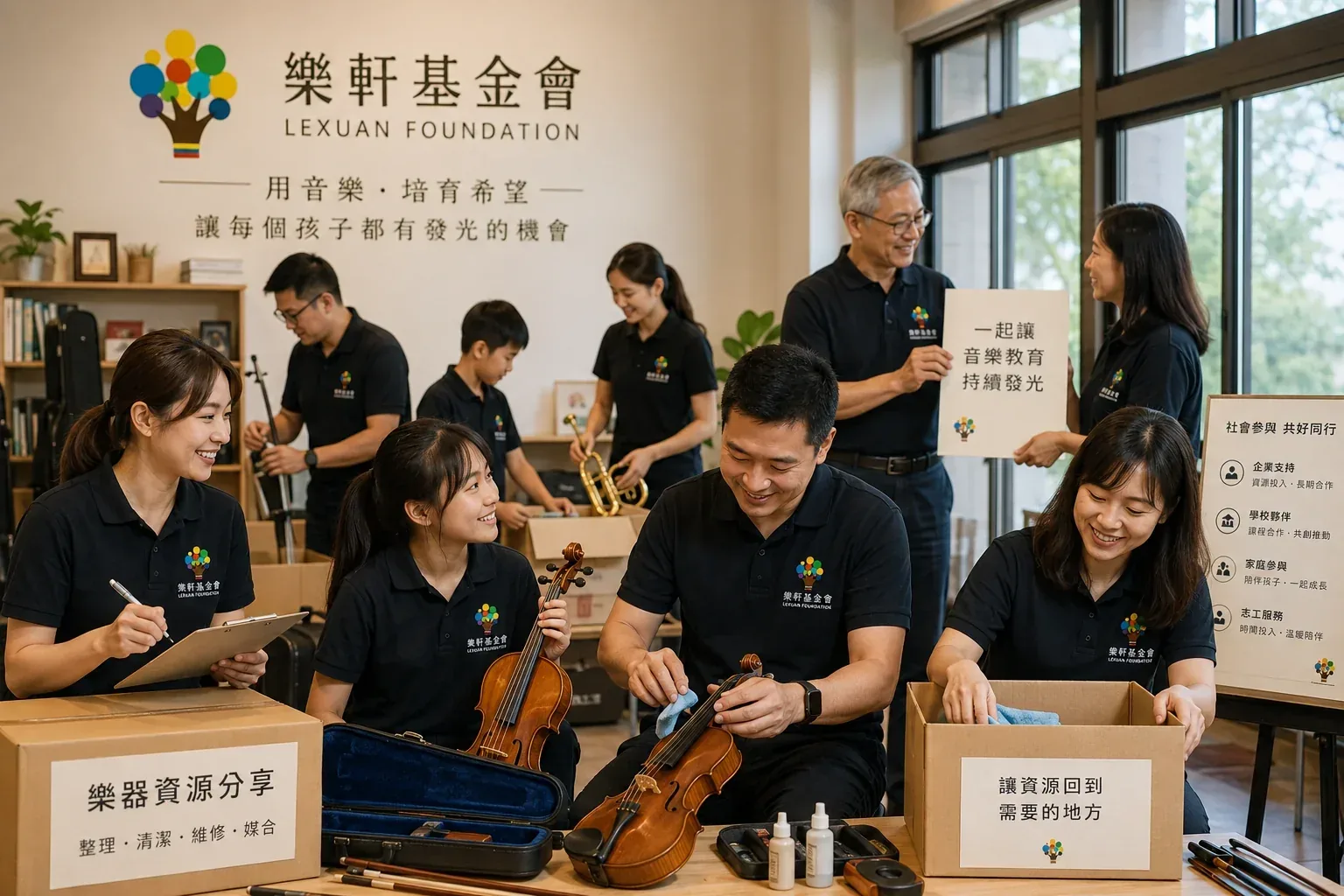 大型樂團公益合作與演出現場情境照片